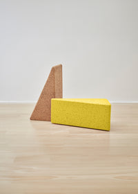 Wiid Painted Triangular Cork Seat or Table