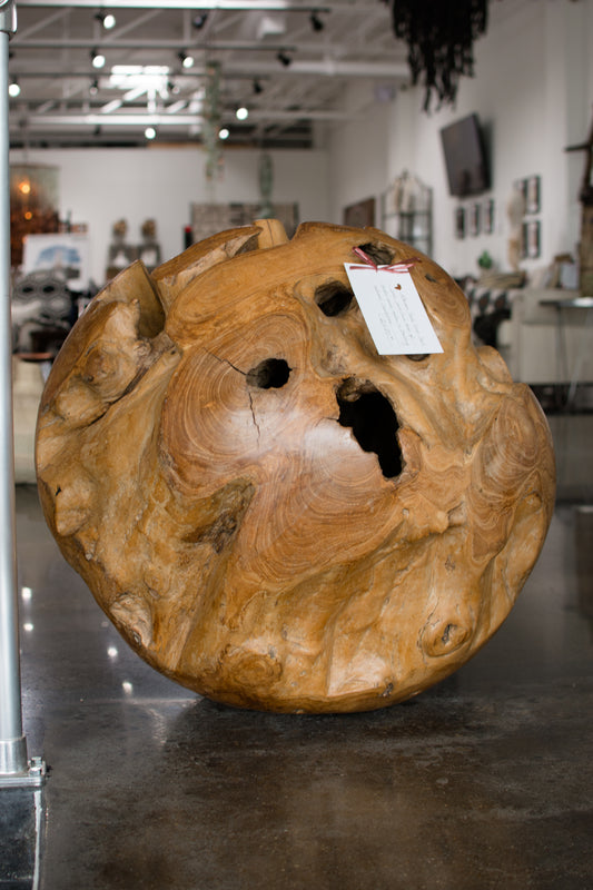 Teak Root Ball – Organic Sculptural Accent