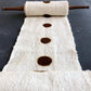 Birth Bogolan Wall Totem in White with Brown Dots