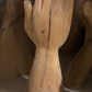 Dankbarkeitshände, natürliche Eukalyptusholzskulptur