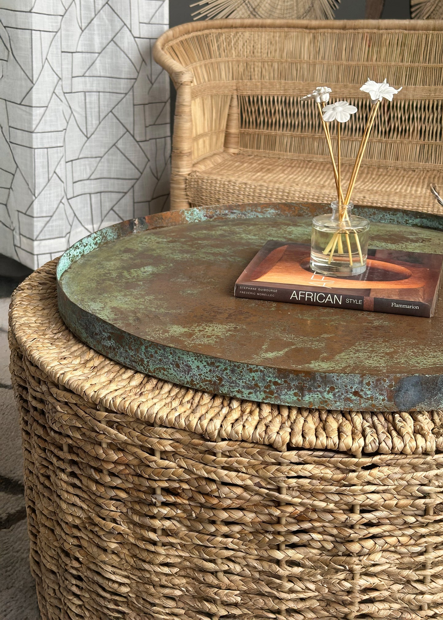 Raw Patina Copper Tray