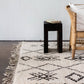 Ring Knot Weave Berber Rug with Tassel