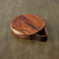 Round Wooden Cutting Board with Leather Strap