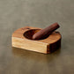 Rounded Blackwood Mortar & Pestle