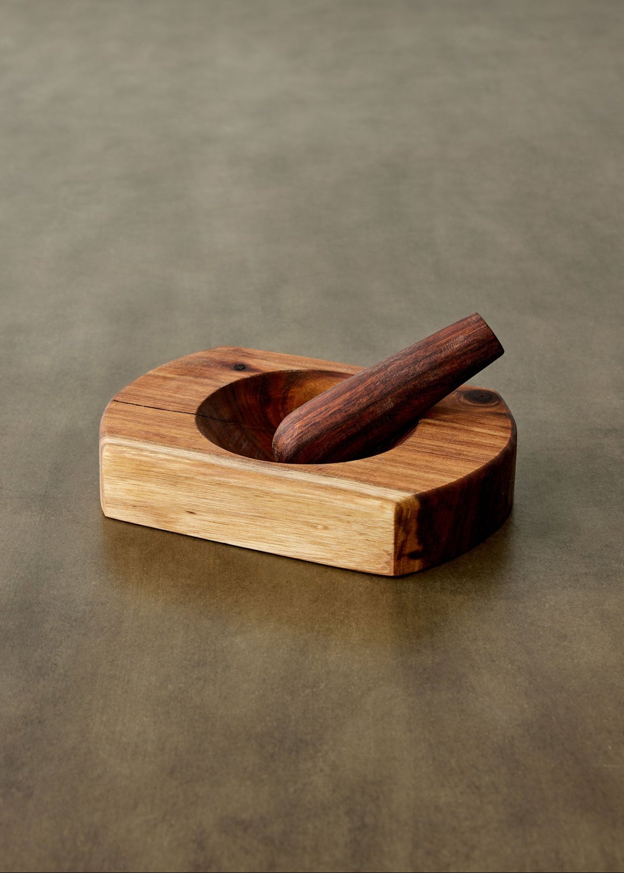 Rounded Blackwood Mortar & Pestle