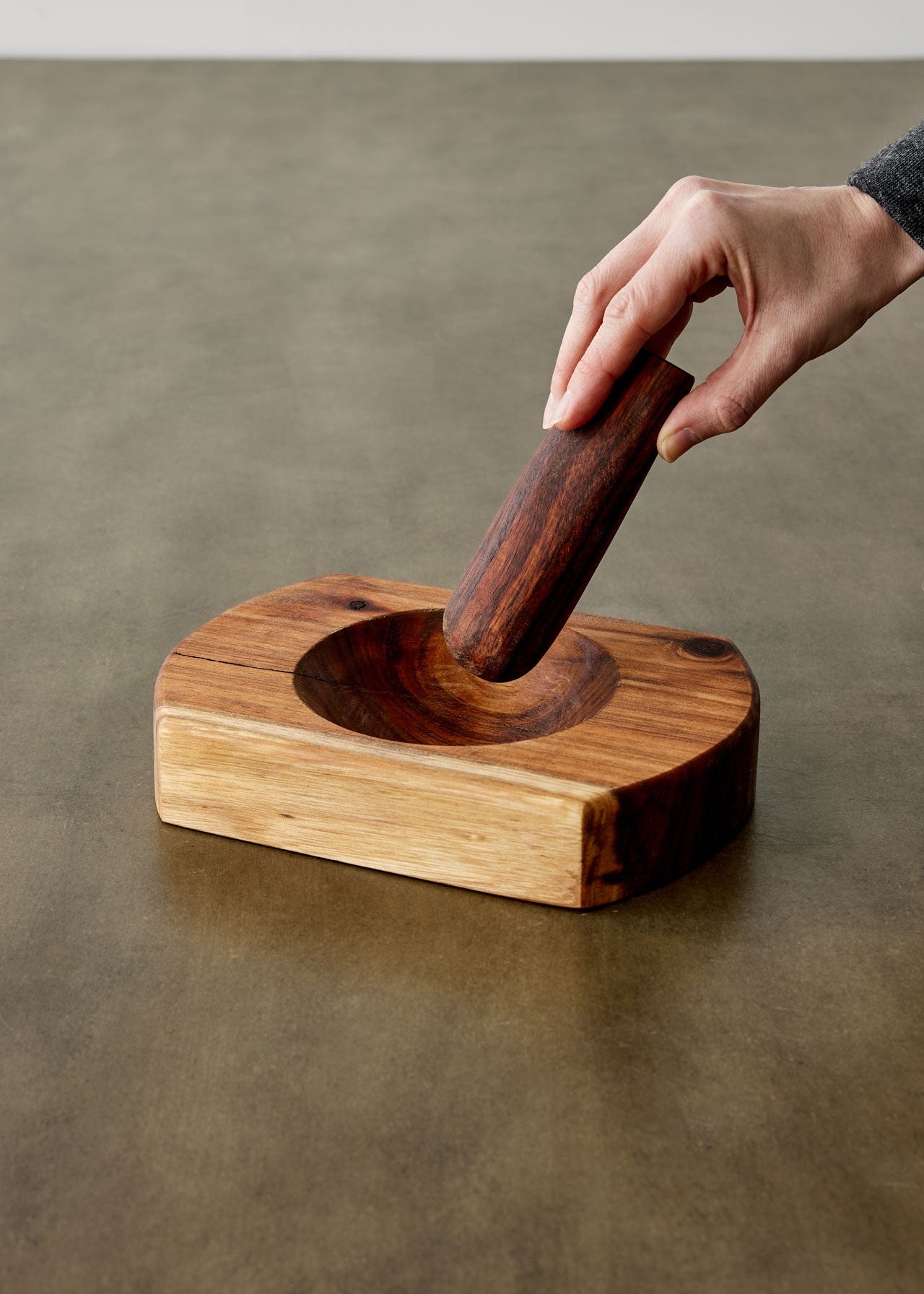 Rounded Blackwood Mortar & Pestle