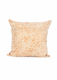 Copper Giraffe Safari Suede Throw Pillow Cover