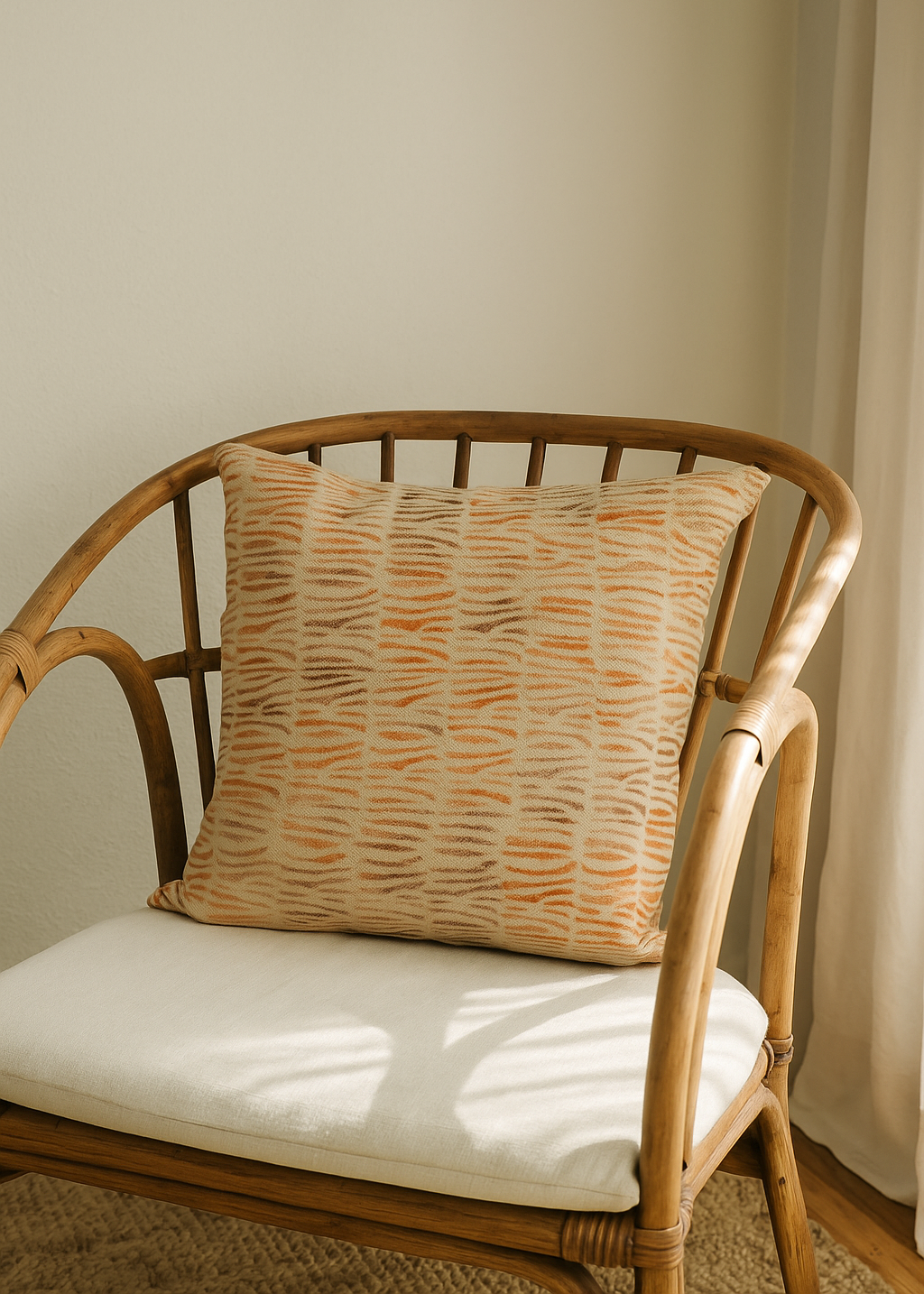 Ombre Thatch Safari Suede Throw Pillow Cover