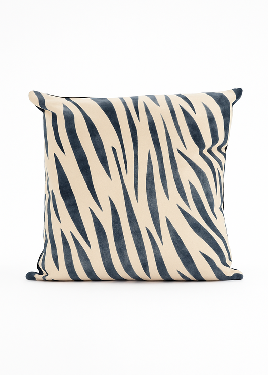Zebra Safari Suede Throw Pillow Cover