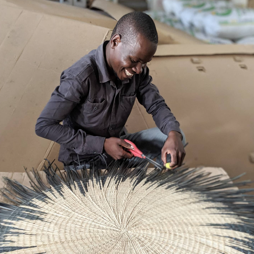 African Wall Basket Decor | Usiku Woven Wall Art
