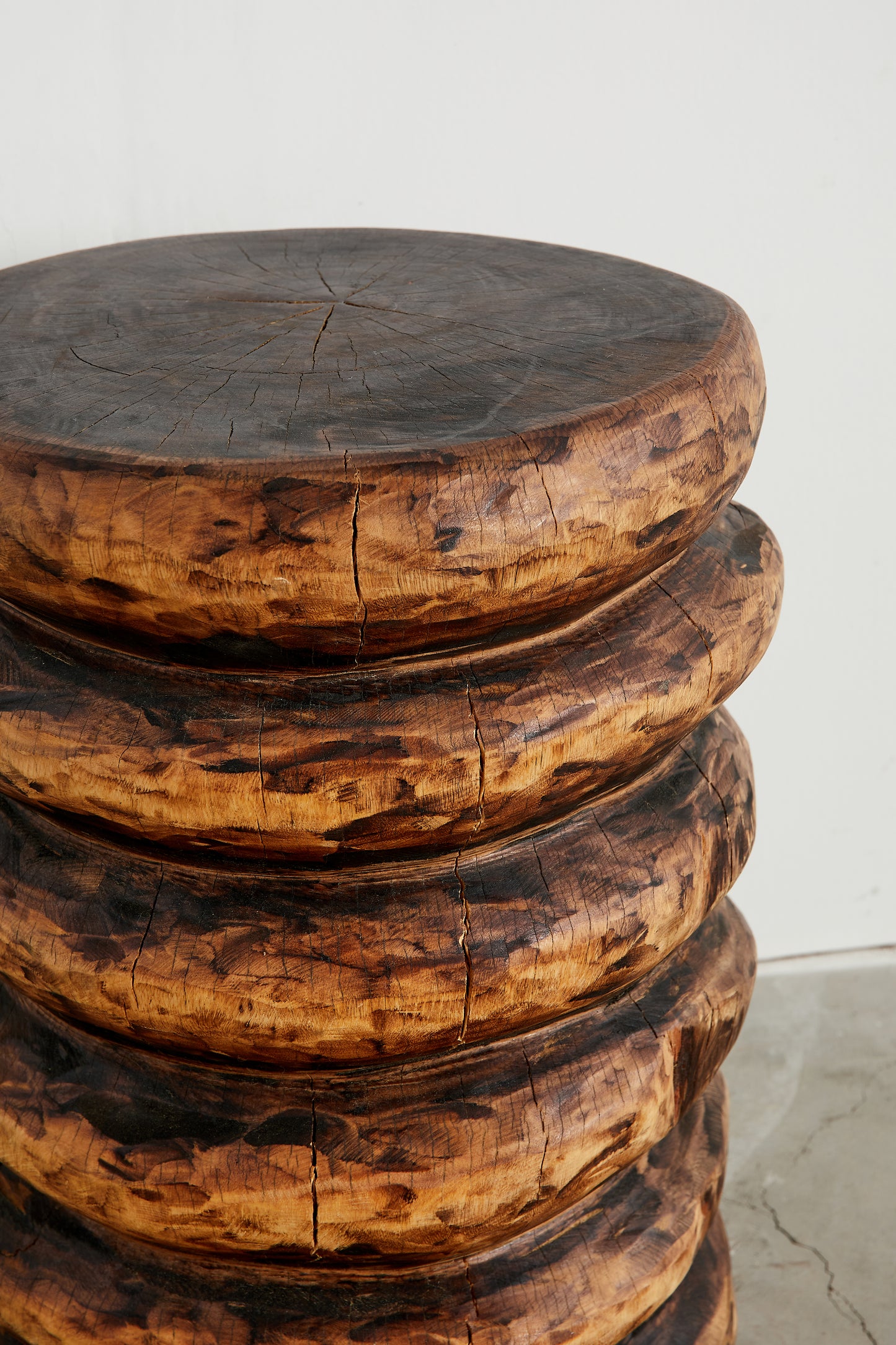 Spiral Carved Drinks Table