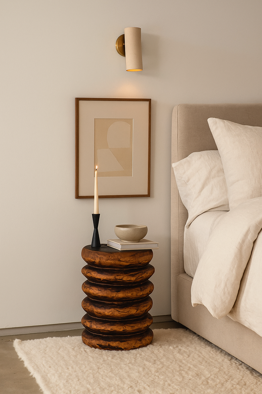 Spiral Carved Drinks Table