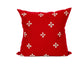 Swahili Flower Crimson Red Trade Bead Pillow Cover