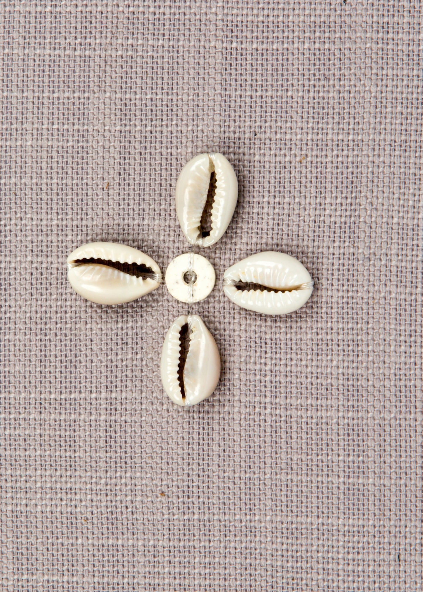 Swahili Flower Dusty Lilac Trade Bead Pillow Cover