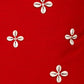 Swahili Flower Crimson Red Trade Bead Pillow Cover