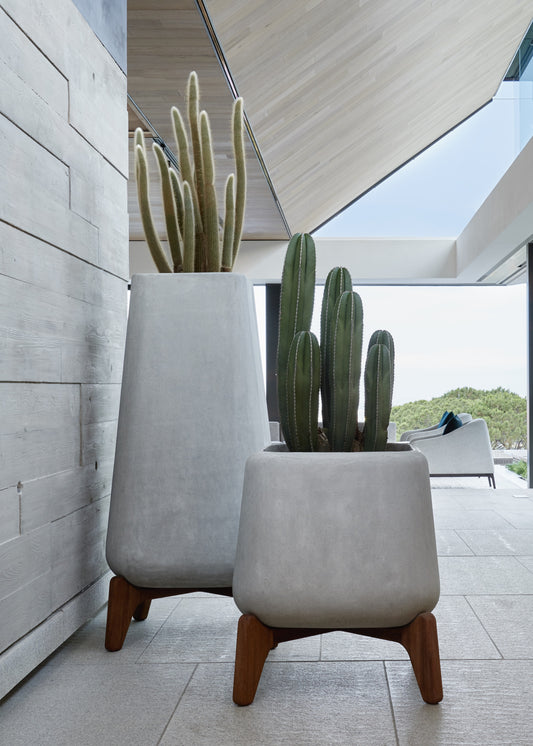 Terra Concrete Grey Planter