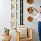 Flexibility Bogolan Wall Totem in Black with White Lines