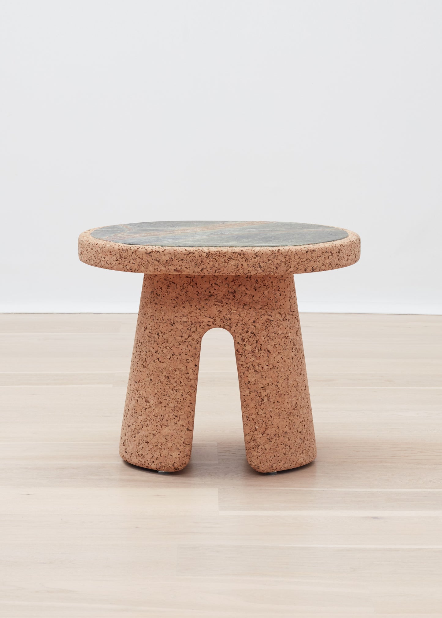 Wiid Tonga Cork & Green Marble Side Table