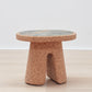 Wiid Tonga Cork & Green Marble Side Table