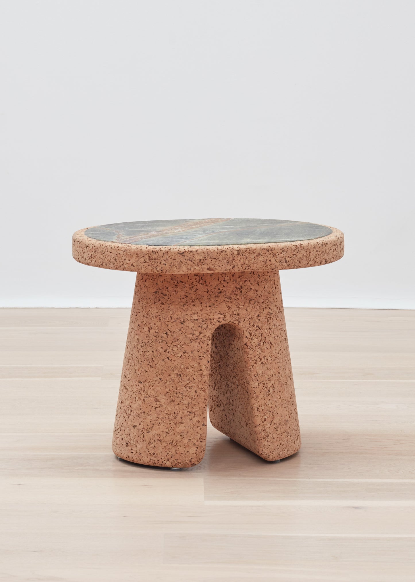 Wiid Tonga Cork & Green Marble Side Table