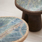 Wiid Tonga Cork & Green Marble Side Table