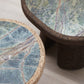 Wiid Tonga Cork & Green Marble Side Table