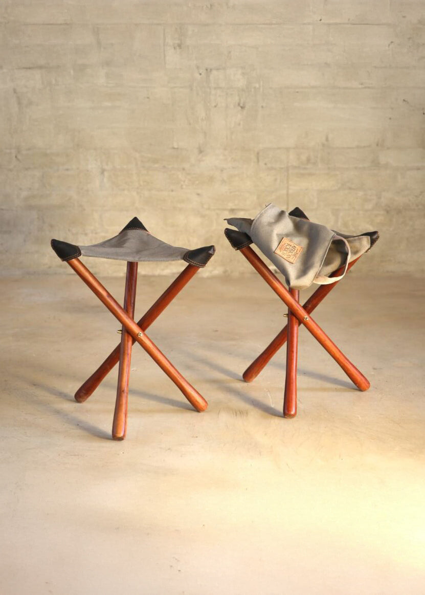 Tripod Safari Stool with covers