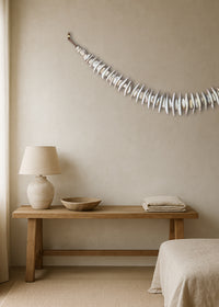Ula White Bone & Clay Wall Hanging