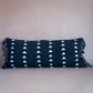 Black Cotton Mud cloth  Lumbar Pillow Cover