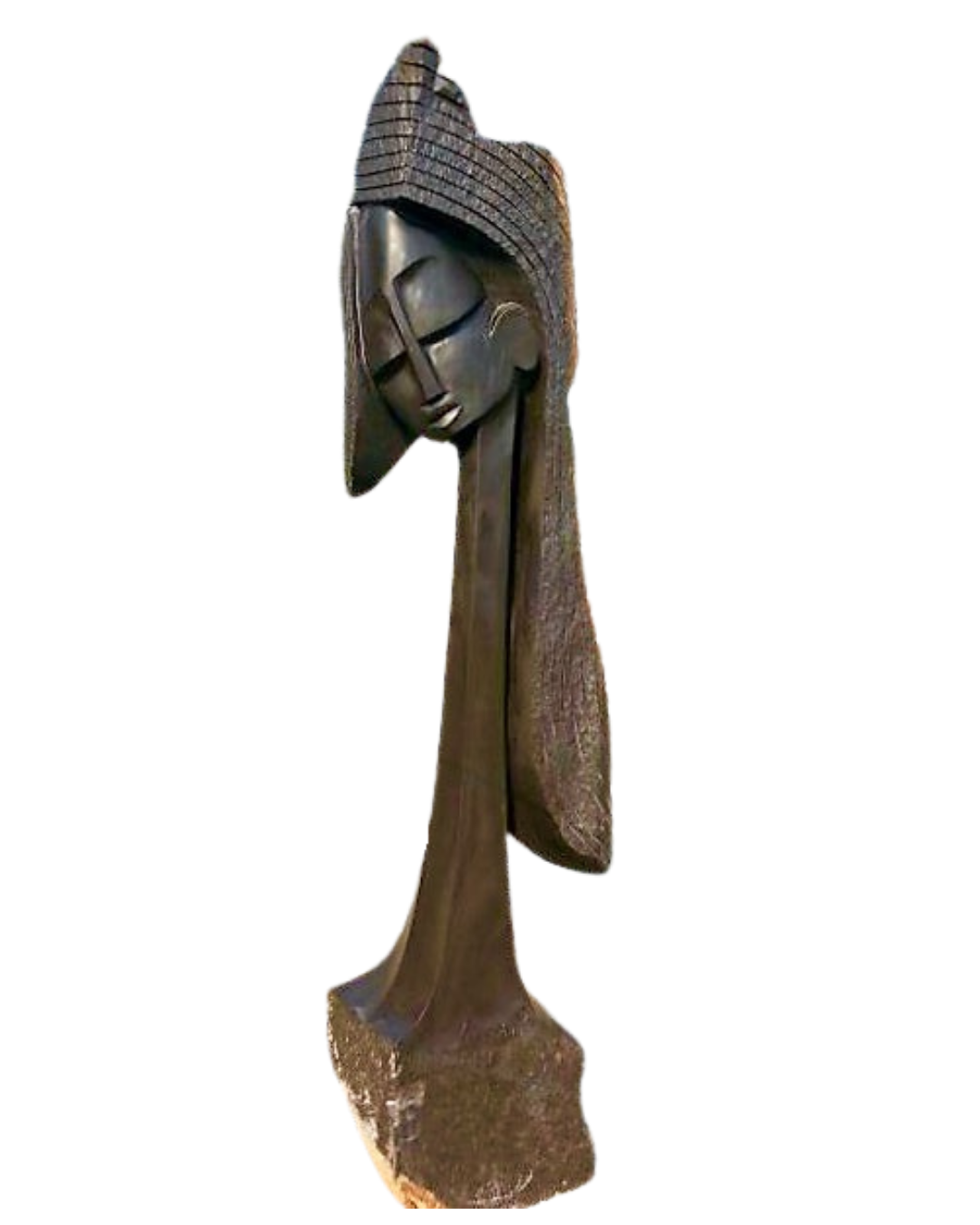 “Proud Lady” by Lovemore Bonjisi – Hand-Carved Springstone Sculpture