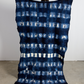 handcrafted African Indigo Adire Pattern throw blanket  