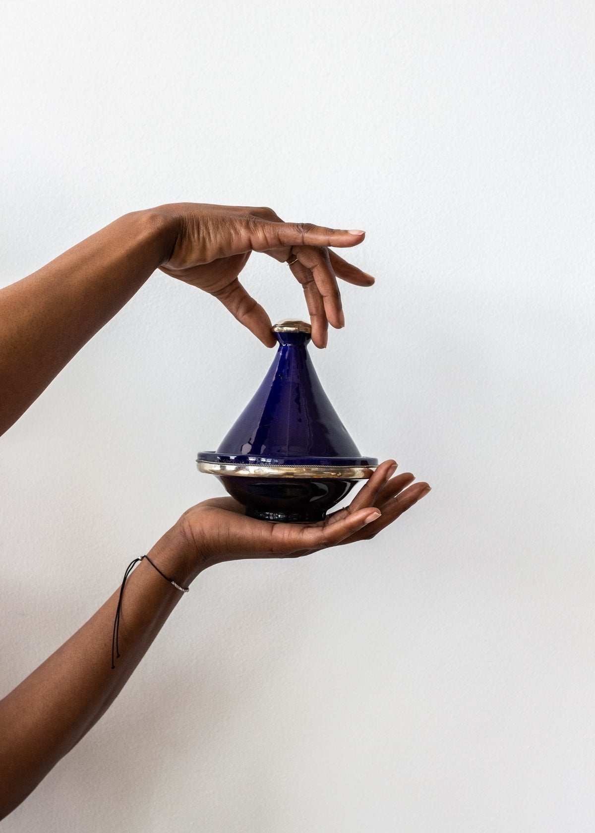 Royal Blue Mini Vintage Moroccan Tagine