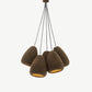 Wiid Narrow Cork Pendant Light - Set of 5 Cluster