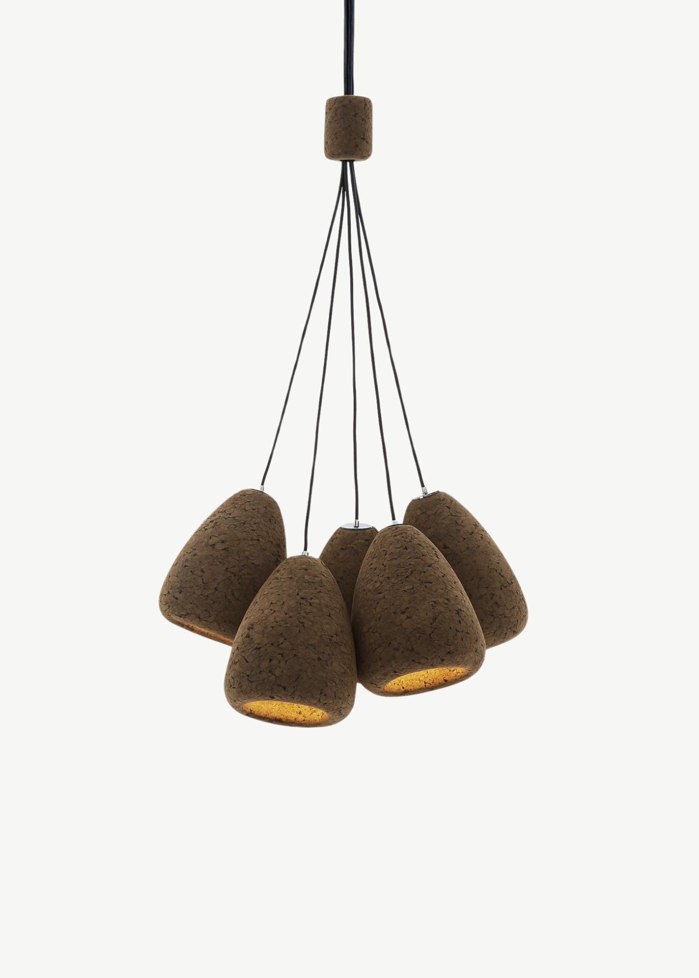 Wiid Narrow Cork Pendant Light - Set of 5 Cluster