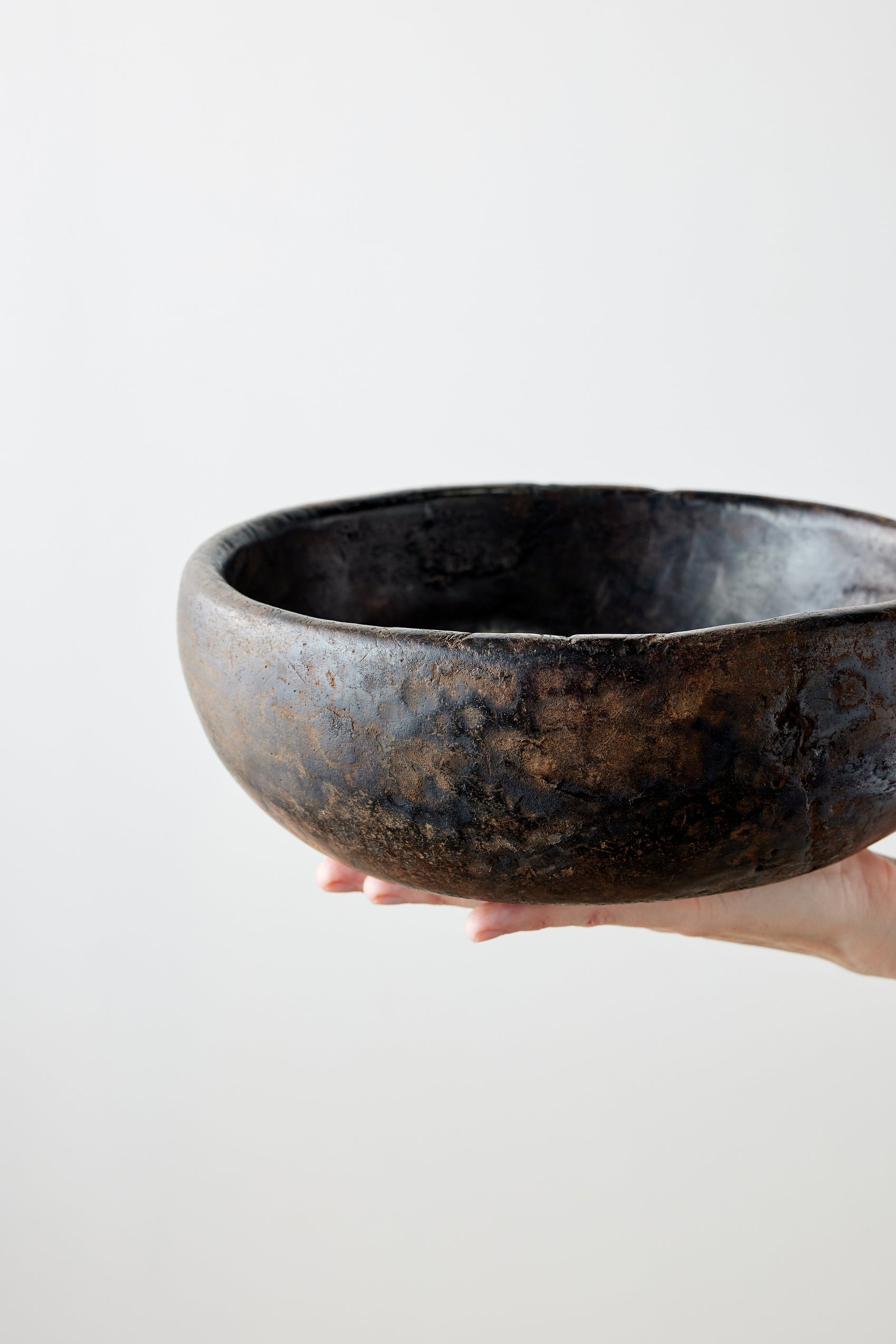 Vintage Iroko Wood Bowl