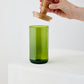 Wooden Topped Green Apothecary Jar