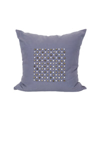 Zenera Indigo Gray Trade Bead Pillow Cover