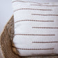 white Handmade zuri wool pillow