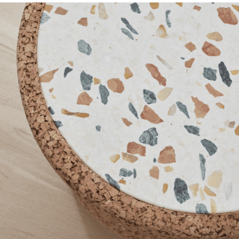 Cork & Terrazzo Low Cocktail Table