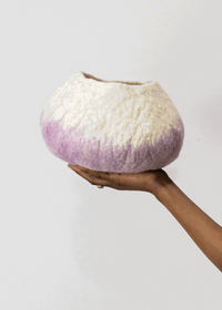 Lavender Wool Ukhamba Bowl