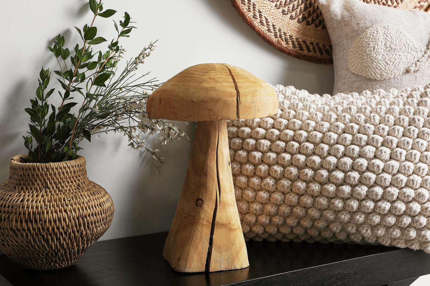 Decorative Eucalyptus Wood Mushroom