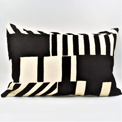 Black & White Contemporary Mud Cloth Pillow