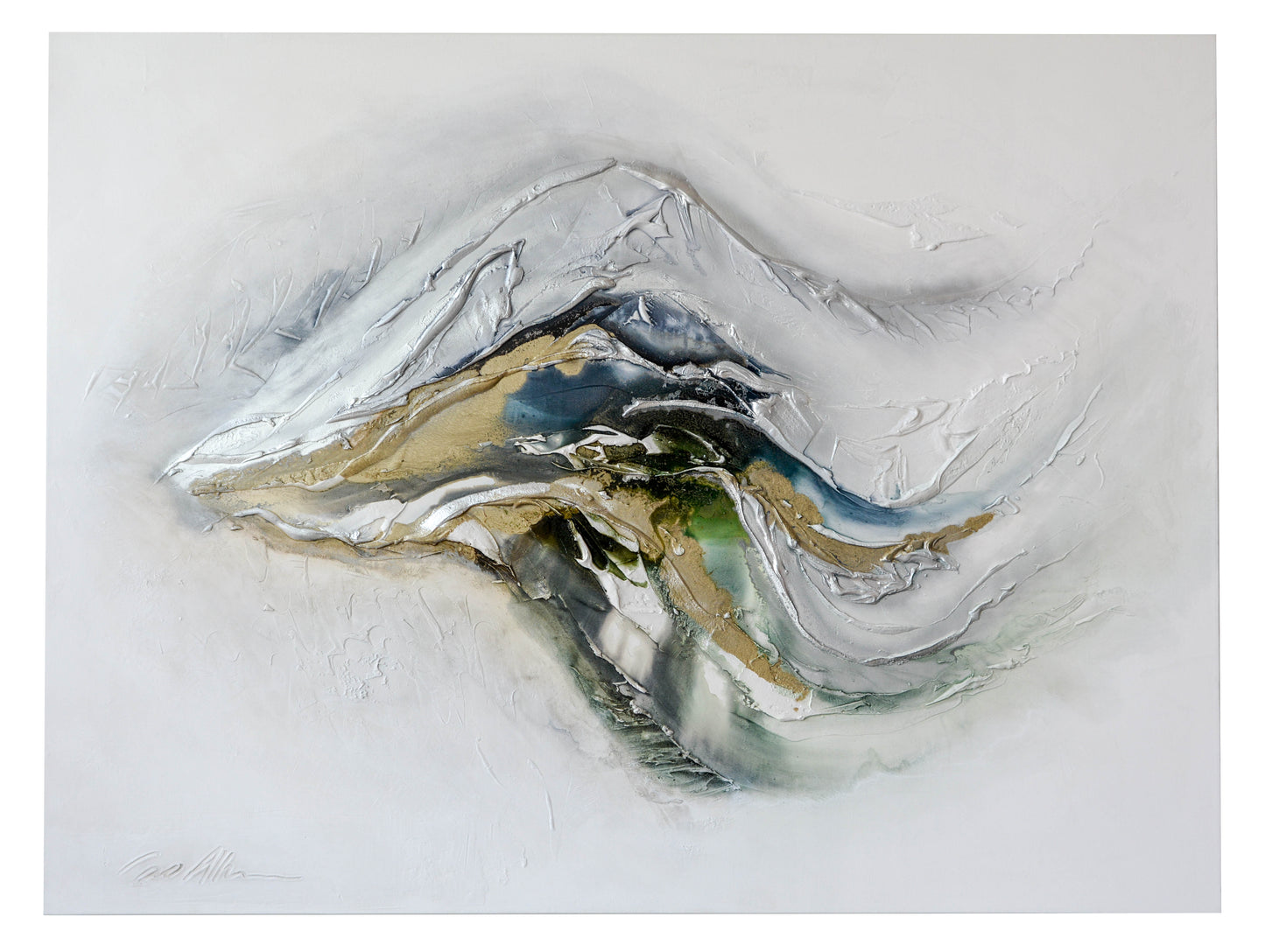 “The Dance of Africa” by Caro Allum – Enamel on Canvas