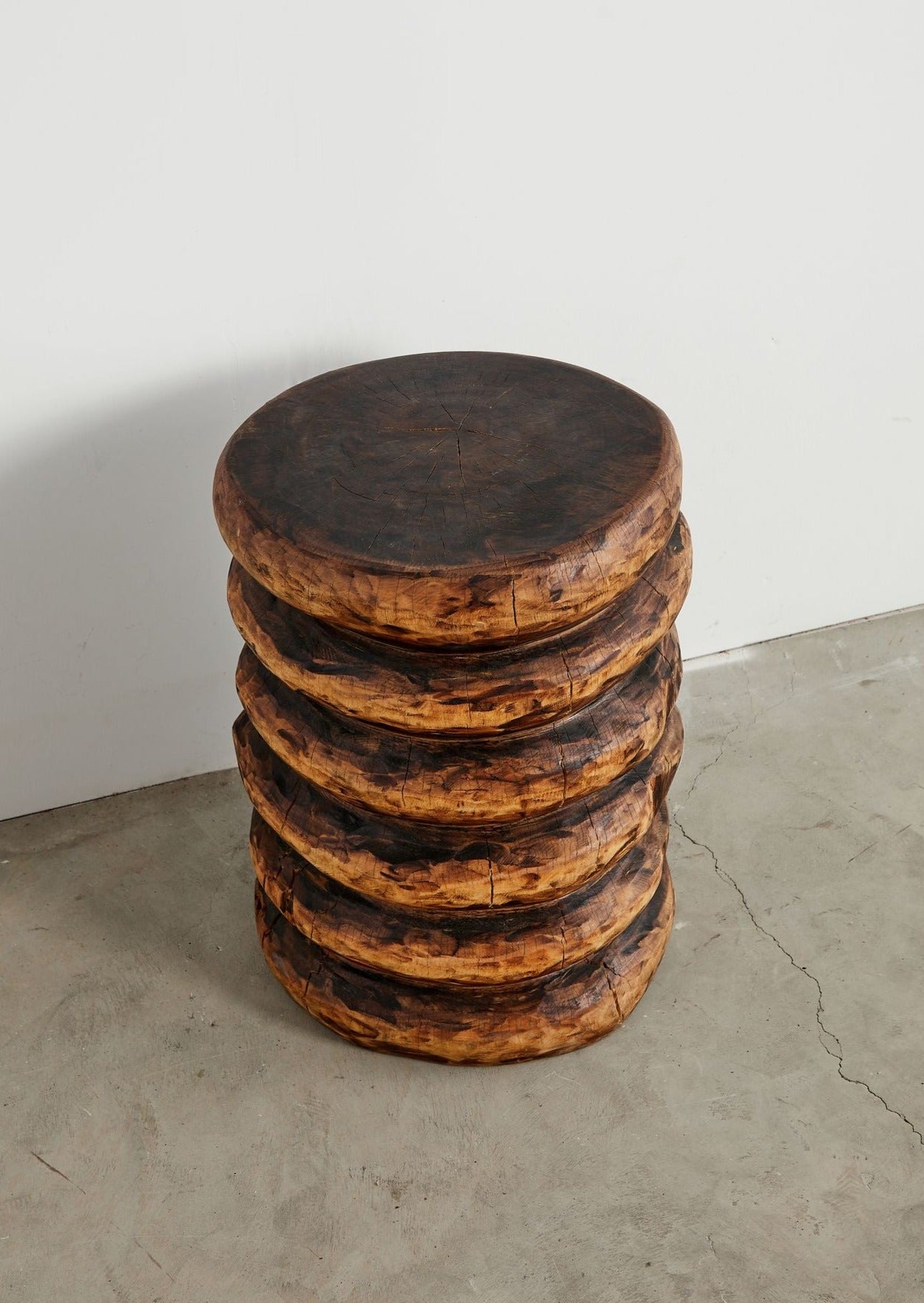 Spiral Carved Drinks Table