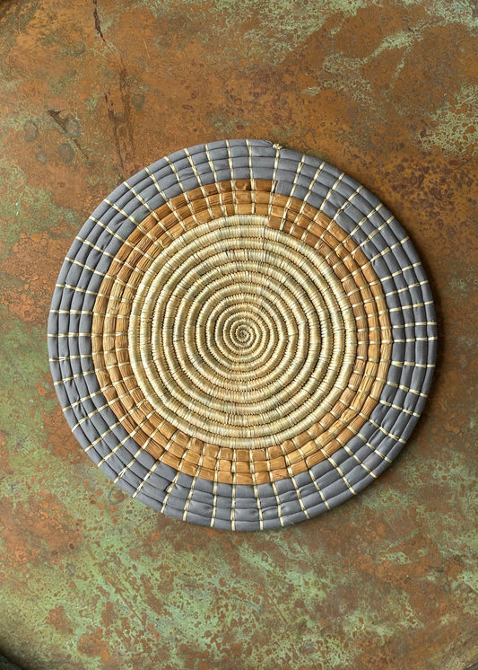 Coastal 5 Piece Woven Serving & Table Set