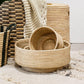 Handwoven Palm Leaf round Baskets set of 3