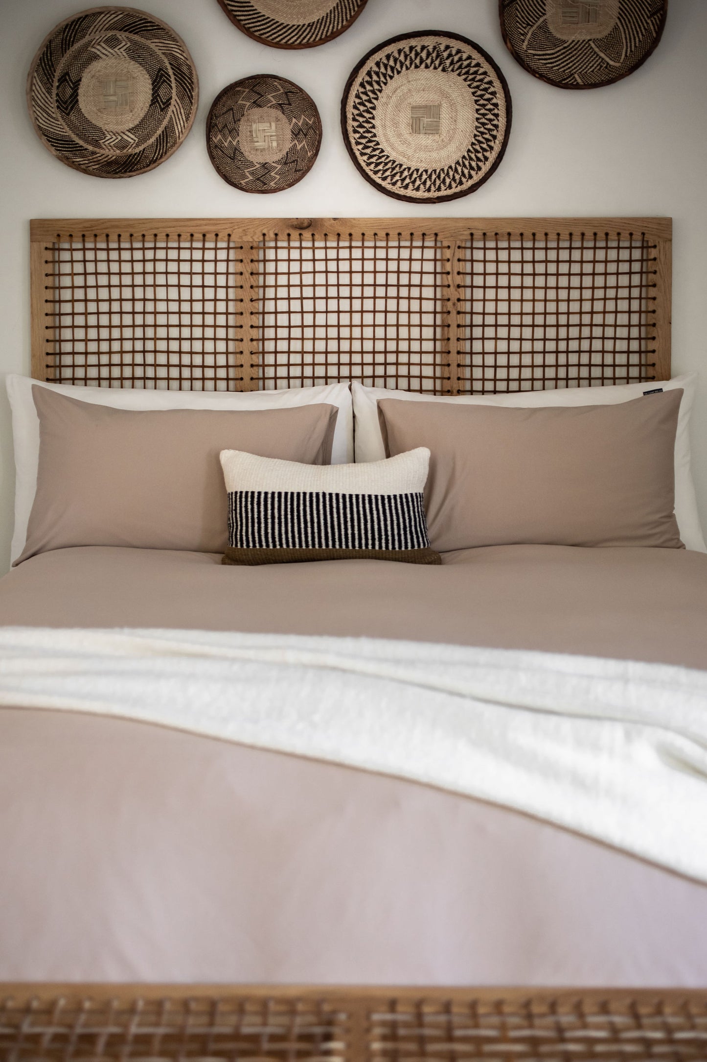 Disa Oak & Riempie Headboard