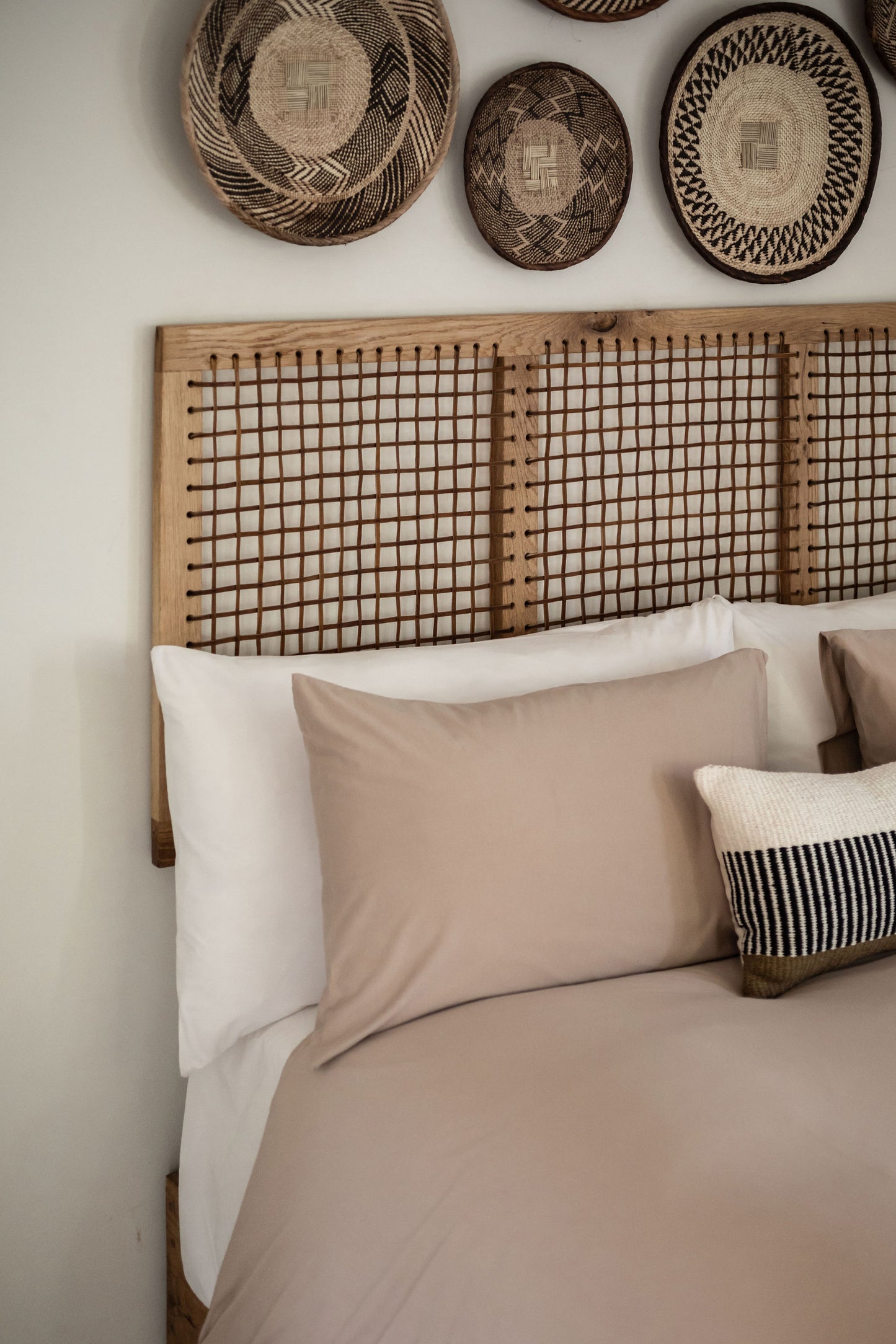 Disa Oak & Riempie Headboard