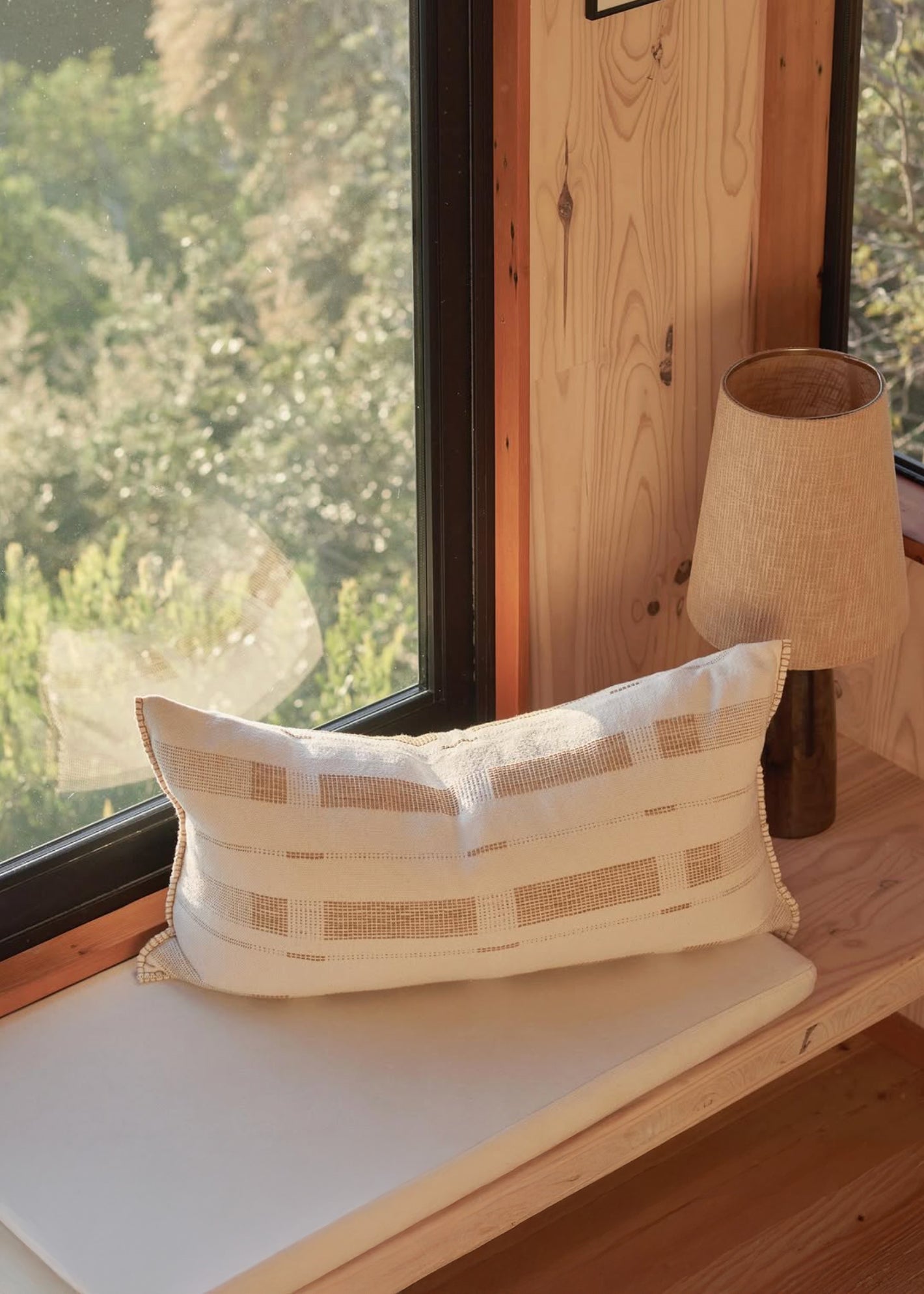 Fulcrum Old Gold Oversized Cotton Lumbar Pillow Cover