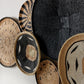 Hand-Painted Black Binga Flat Basket